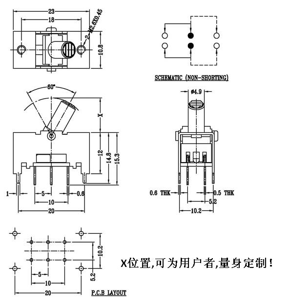 TS22J05-AT    TOGGLE   SWITCH  SLIDE   SWITCH(图1)